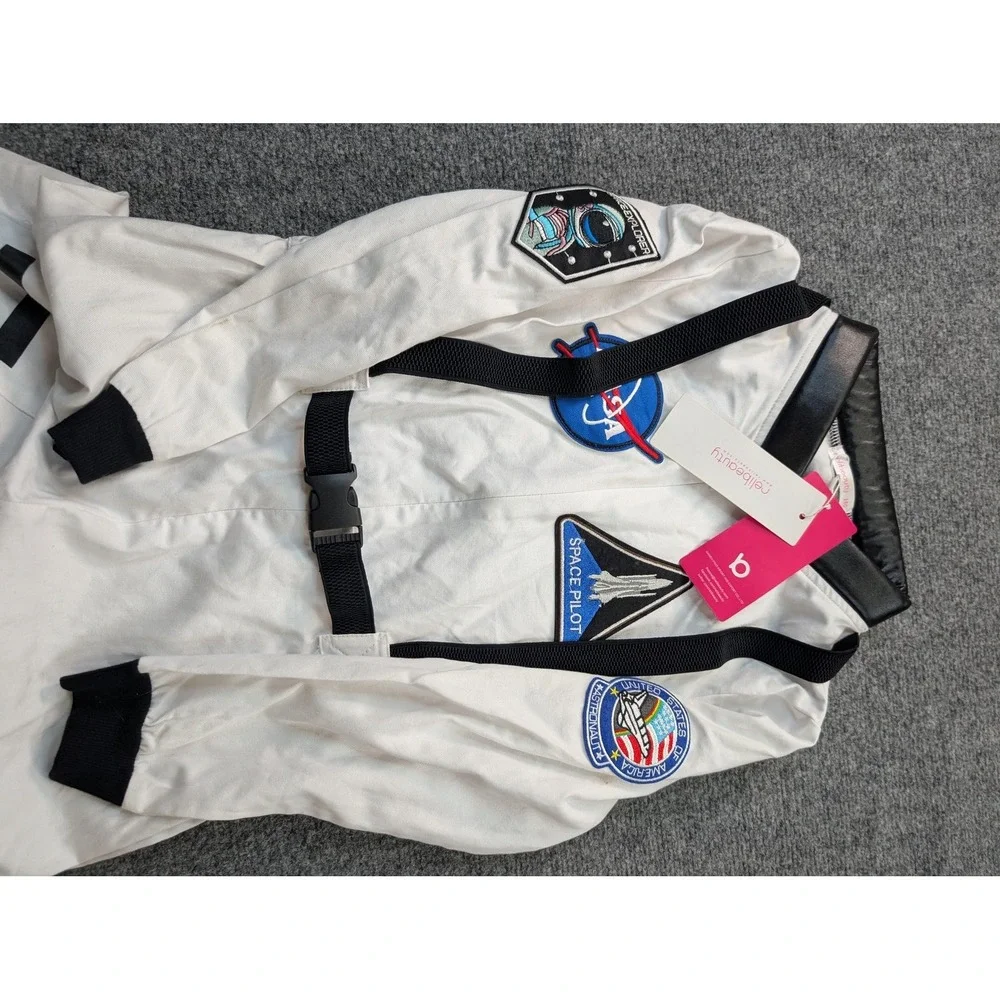 Relibeauty Astronaut Coverall‎ Kids Size 11-12 White NASA Space Pilot Costume
